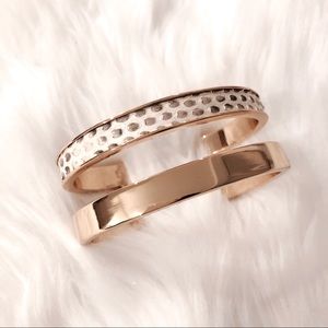 Gold and Python Cuff Bracelet